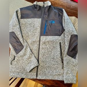 Men’s North Face Full Zip Grey Sweater